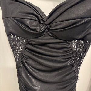 Bebe Silhouette Lace cutout Cocktail Dress